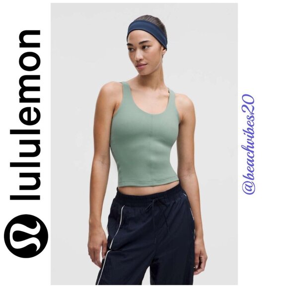 LULULEMON ATHLETICA Glow Up Tank Top *Medium Support, B/C Cup Crater Blue LL-178 - Picture 2 of 12
